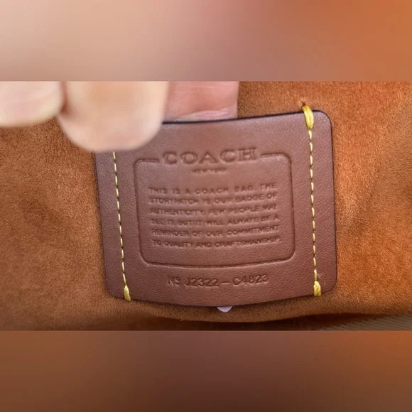 COACH Soft Tabby Bag, Leather & Pewter Hardware- Black 🖤 *Handpainted - Picture 11 of 17